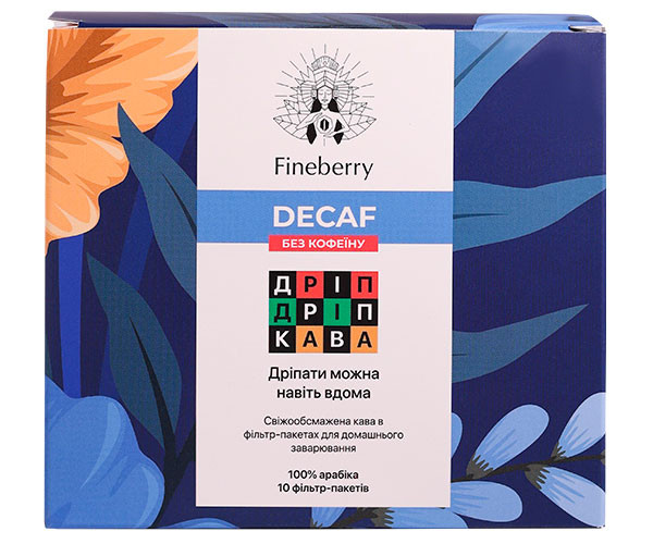 Дрип-кофе Fineberry Decaf 10 шт