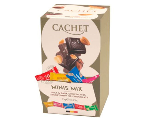 Конфеты Cachet Minis Mix Gold из молочного и черного шоколада 1 кг