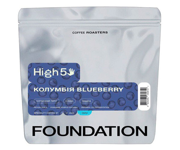 Кофе High5 Colombia Blueberry omni в зернах 250 г Кофе High5 Colombia Blueberry omni в зернах 250 г