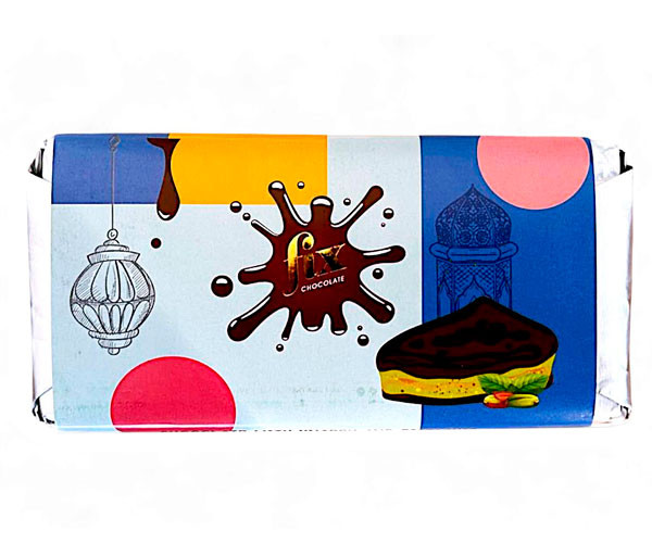 Молочный шоколад Fix Chocolate Дубайский c фисташковой пастой и кнафе 200 г