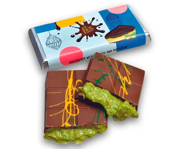 Молочный шоколад Fix Chocolate Дубайский c фисташковой пастой и кнафе 200 г фото