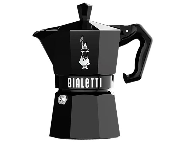 Гейзерная кофеварка Bialetti Moka Exclusive Black на 6 порций 250 мл