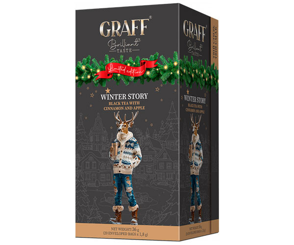 Черный чай Graff Winter story в саше 20х1,8 г