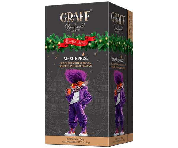 Черный чай Graff Mr Surprise в саше 20х1,8 г