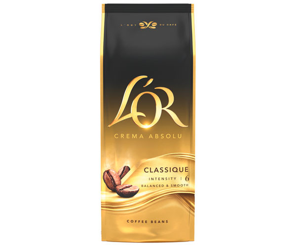Кофе L'OR Crema Absolute Classic в зернах 1 кг