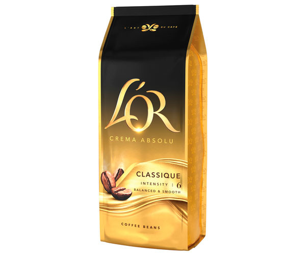 Кофе L'OR Crema Absolute Classic в зернах 1 кг фото