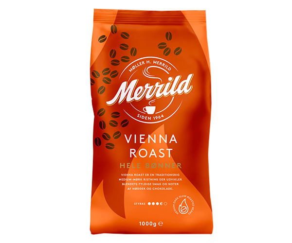 Кофе Merrild Vienna в зернах 1 кг