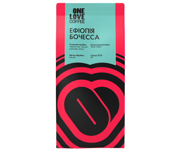 Кофе ONE LOVE Ethiopia Bochessa espresso в зернах 1 кг