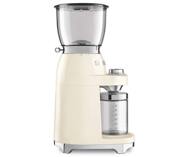 Кофемолка электрическая SMEG CGF11CREU бежевая купить