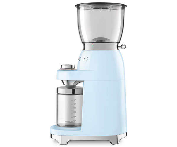 Кофемолка электрическая SMEG CGF11PBEU голубая купить