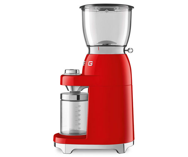 Кофемолка электрическая SMEG CGF11RDEU красная купить