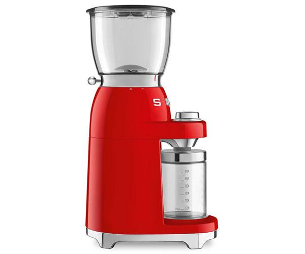 Кофемолка электрическая SMEG CGF11RDEU красная фото