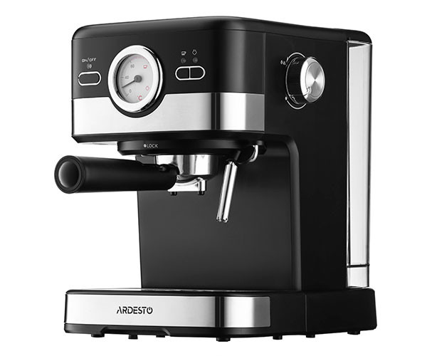 Кофеварка Ardesto YCM-E16B серебристо-черная