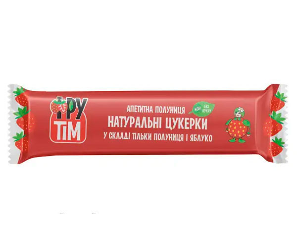 Конфеты ФруТім Яблочно-клубничные 10х20 г