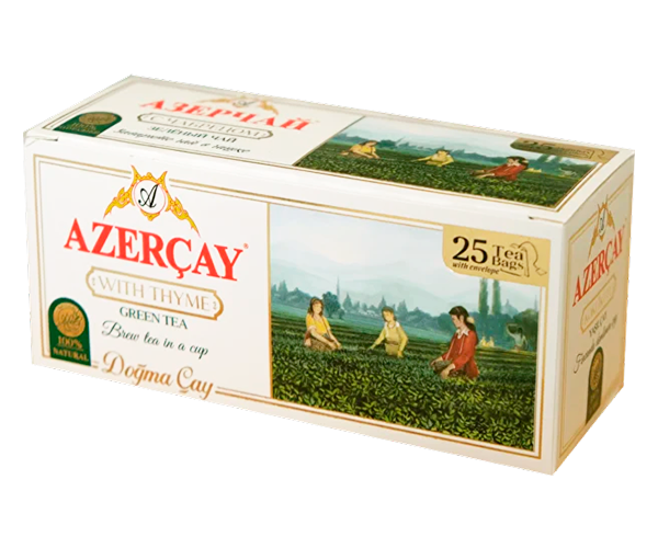 Зеленый чай Azercay Чабрец в пакетиках 25х2 г
