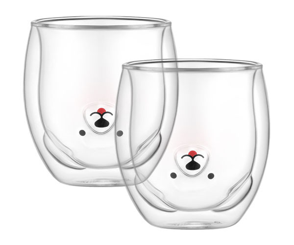 Набор чашек с двойными стенками Ardesto Animals AR2630BWA 2 шт 300 мл