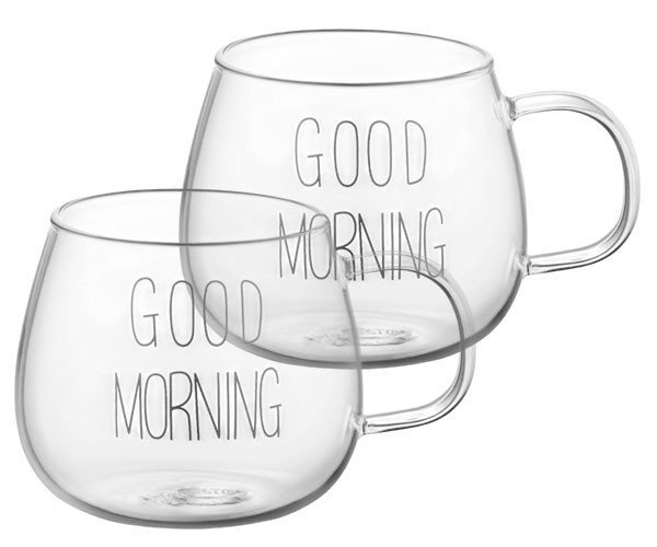 Набор чашек с ручками Ardesto Good Morning AR2643BMR 2 шт 420 мл
