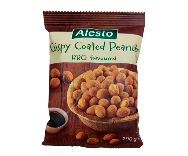 Арахис Alesto Crispy Coated Peanuts BBQ flavoured 200 г