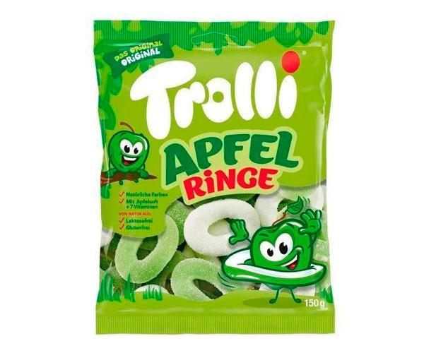 Конфеты желейные Trolli Apfel Ringe 150 г