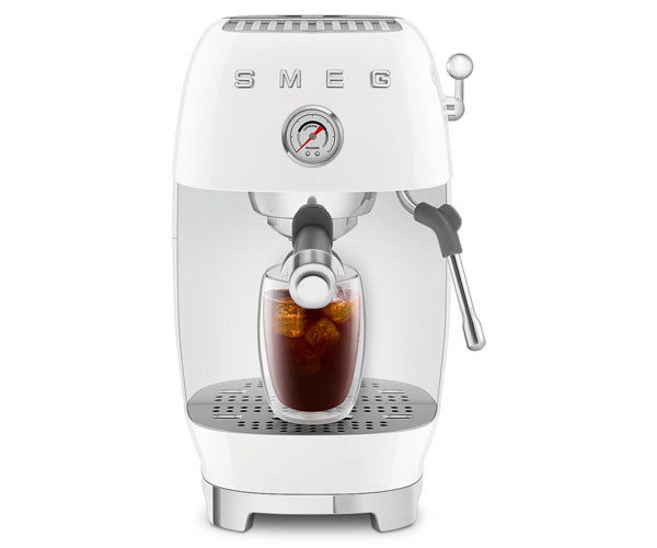 Кофеварка SMEG ECF03WHEU белая особенности