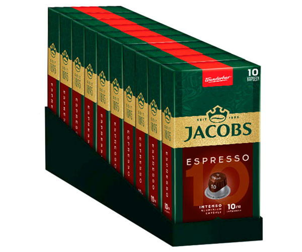Кофе в капсулах Jacobs Nespresso Espresso 10 Intenso - 10х10 шт