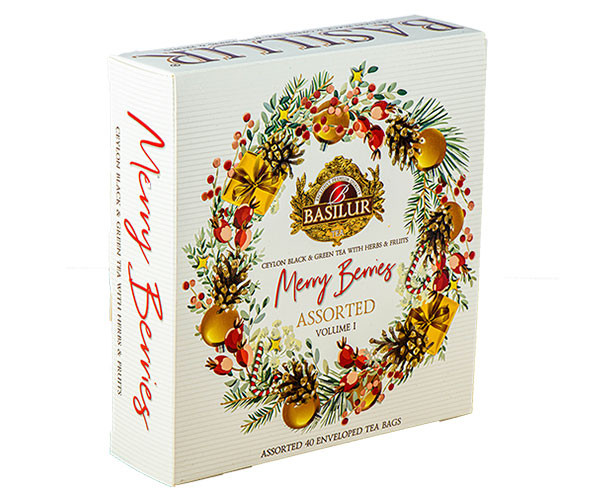 Набор чая Basilur Праздничные ягоды Ассорти в саше 40 шт