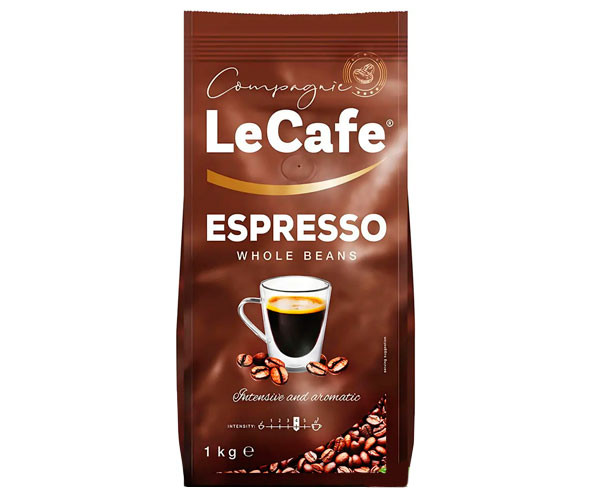 Кофе LeCafe Espresso в зернах 1 кг