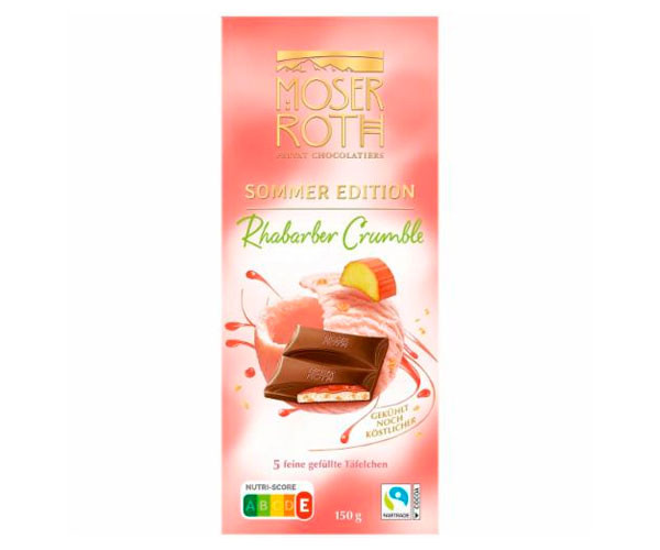Молочный шоколад Moser Roth Rhabarber Crumble 150 г