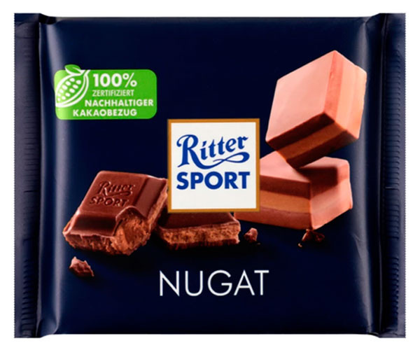 Молочный шоколад Ritter Sport Нуга 250 г