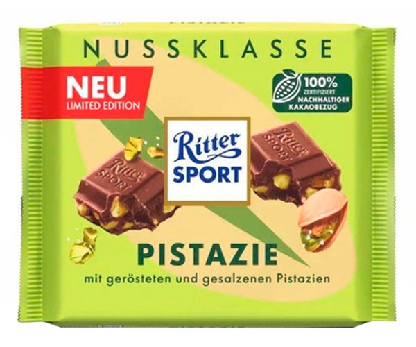 Молочный шоколад Ritter Sport Фисташки 100 г