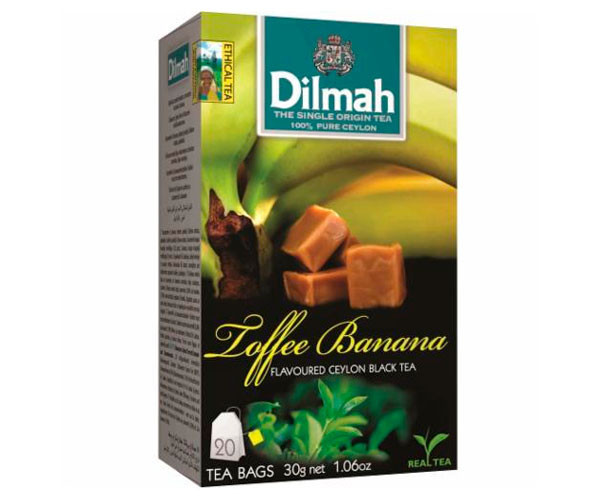 Черный чай Dilmah Toffe and Banana в пакетиках 20 шт