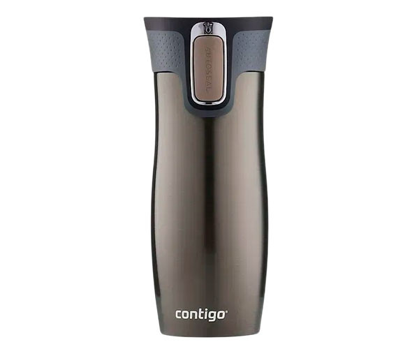 Термокружка Contigo West Loop Autoseal коричневая 470 мл