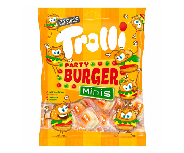Конфеты желейные Trolli Party Burger Minis 170 г
