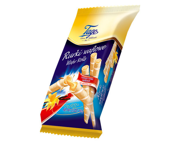 Вафельные трубочки Tago с ванильным кремом 150 г