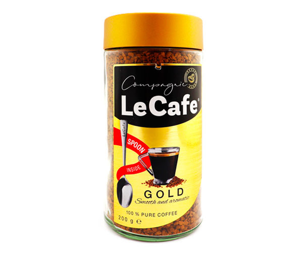 Кофе LeCafe Gold растворимый 200 г + ложка