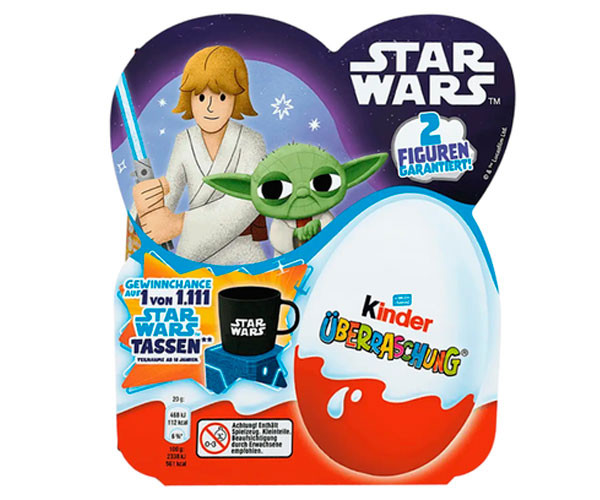 Подарочный набор Kinder Surprise Star Wars 4х20 г
