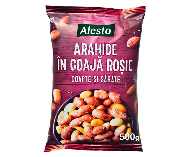Арахис Alesto жаренный с солью в скорлупе 500 г