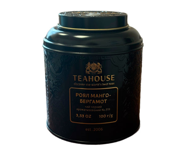 Черный чай Teahouse №519 Роял Манго-Бергамот ж/б 100 г