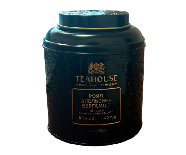 Черный чай Teahouse №520 Роял Апельсин-Бергамот ж/б 100 г