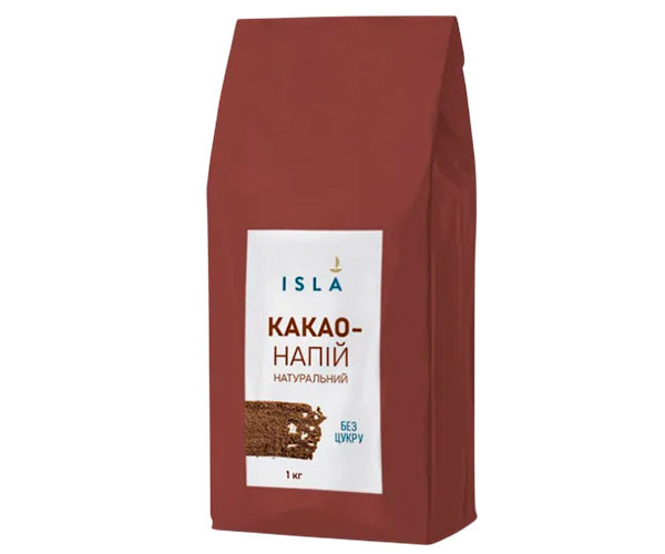 Какао ISLA Натуральный без сахара 50% 1 кг