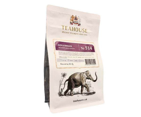 Черный чай Teahouse №514 Дикая вишня 100 г