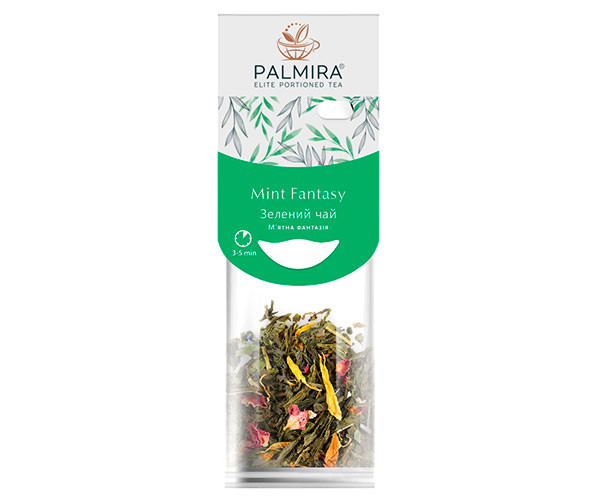 Зеленый чай Palmira Мятная фантазия в пакетиках 10х2,4 г