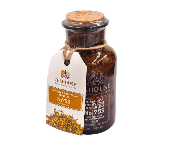 Травяной чай Teahouse №753 Ромашка с яблоком и корицей с/б 60 г фото