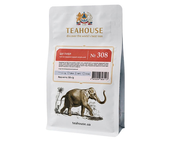 Шу Пуэр Teahouse №308 Классический 100 г