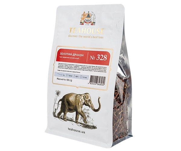 Красный чай Teahouse №328 Золотой Дракон 100 г