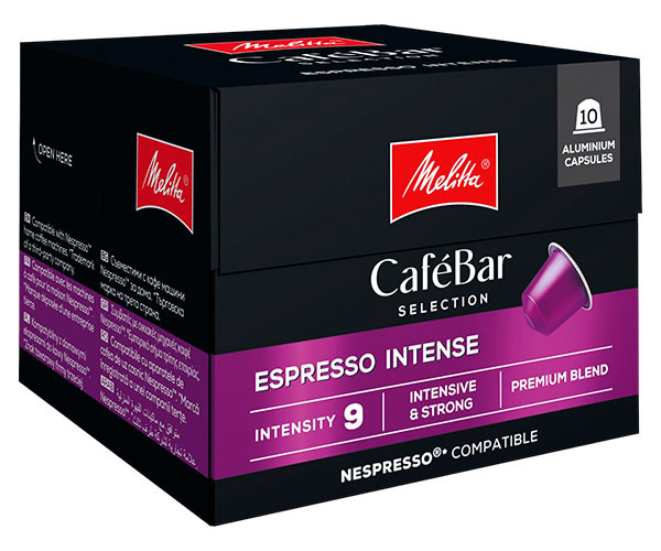 Кофе в капсулах Melitta Nespresso CafeBar Selection Espresso Intense 10 шт