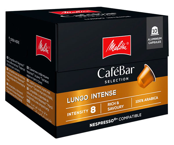 Кофе в капсулах Melitta Nespresso CafeBar Selection Lungo Intense 10 шт