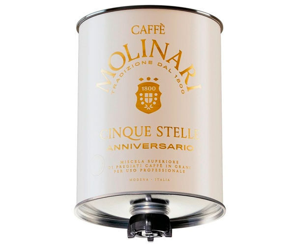 Кофе Caffe Molinari Cinque Stelle Anniversario ж/б в зернах 3 кг