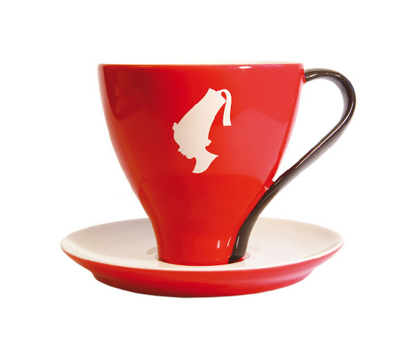 Чашка с блюдцем Джамбо Julius Meinl 190 мл красная