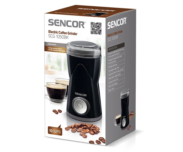 Кавомолка електрична Sencor SCG1050BK Black - фото-2